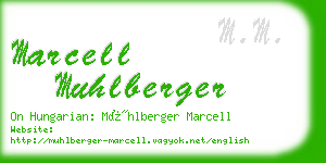 marcell muhlberger business card